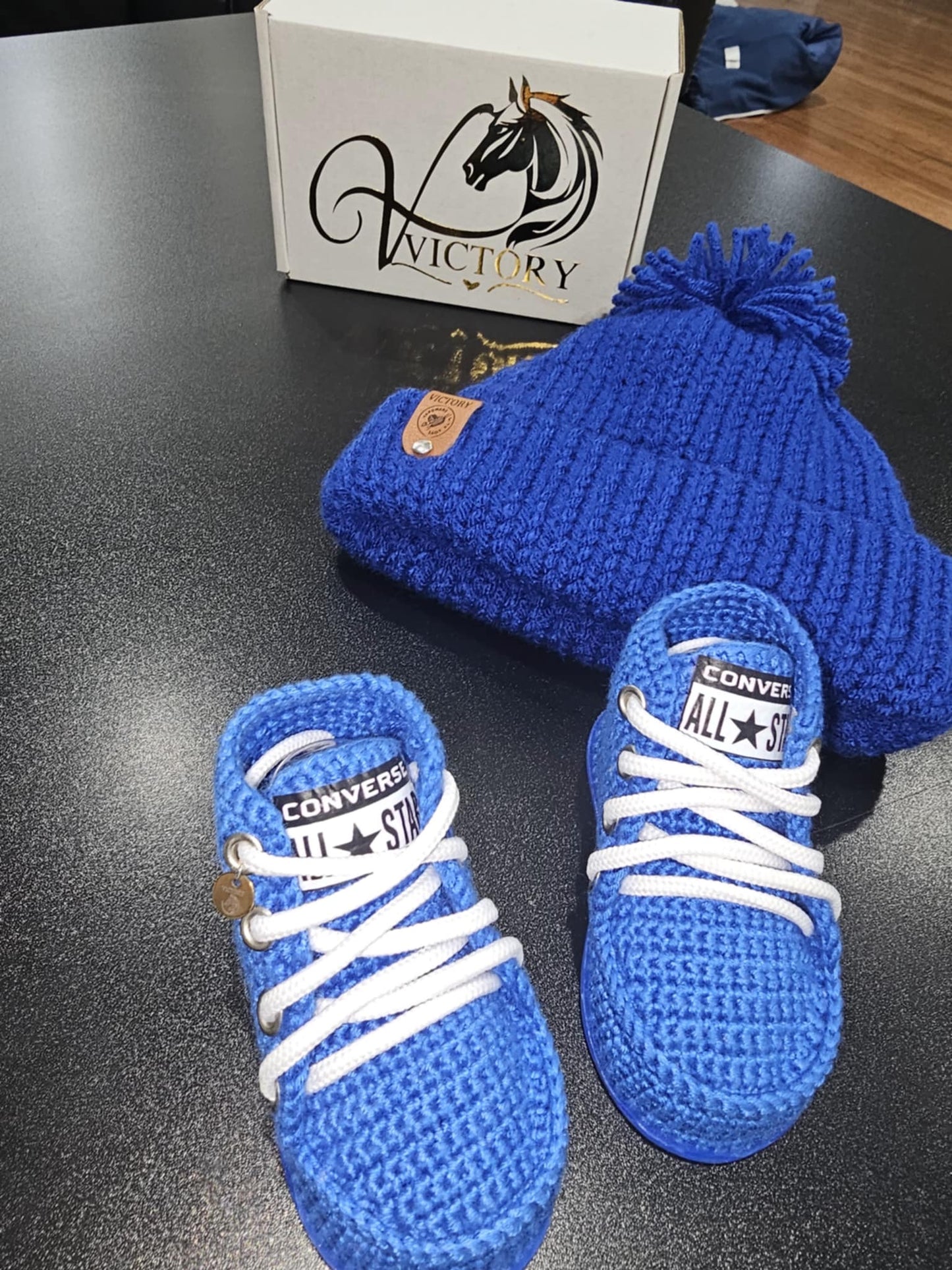 Zapatitos a crochet hechos a mano, 0 a 3 meses, para varón