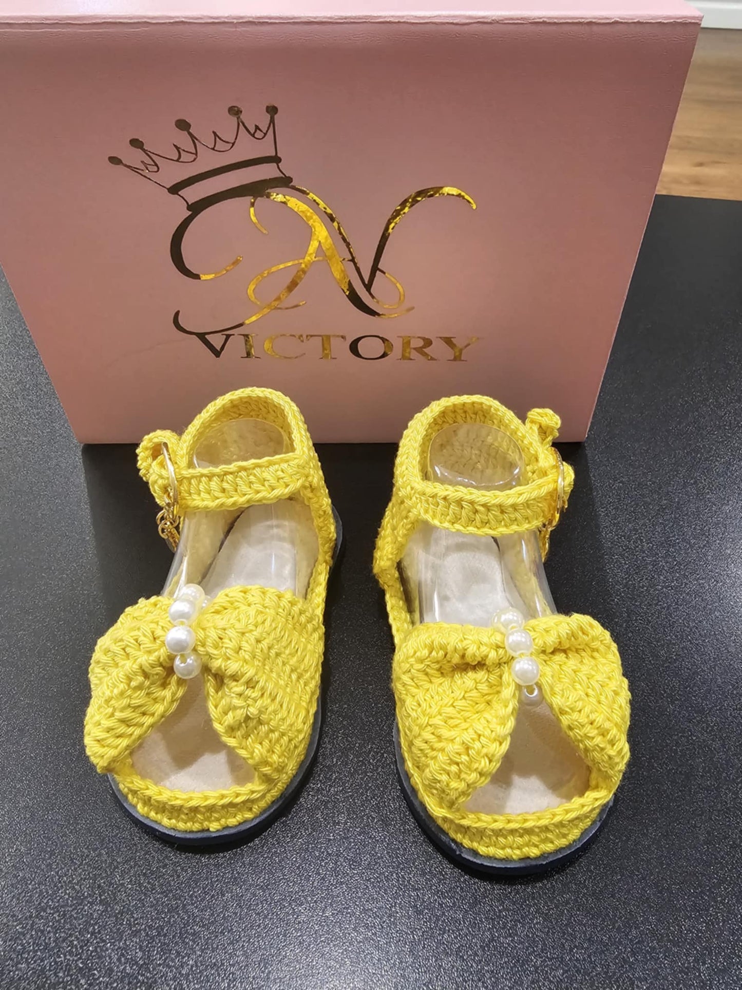 Sandalias a Crochet para Bebé 0 a 3 Meses Tejidas a Mano