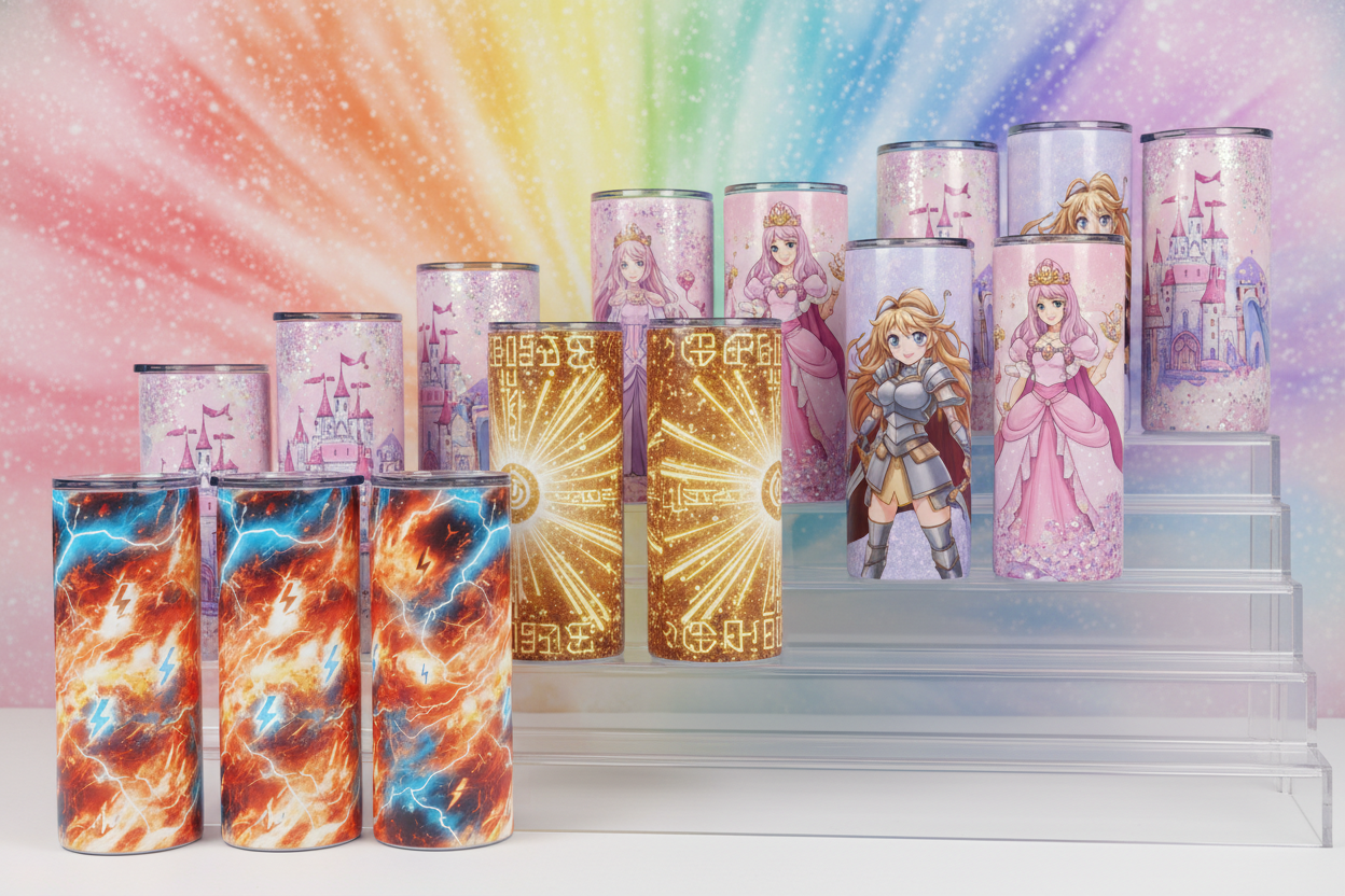 Vaso Térmico Sublimado - Dragon Ball Z y Princesas Disney