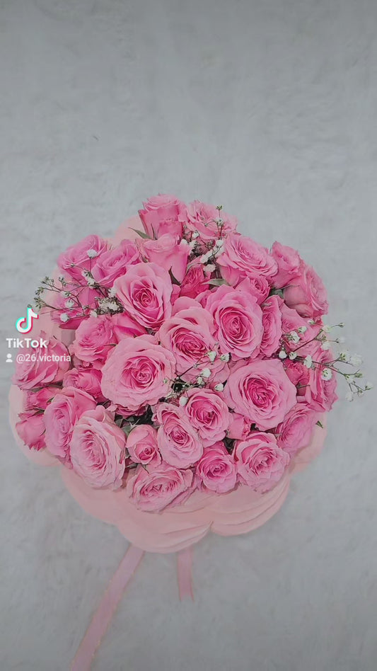 Ramo de Rosas Rosadas Naturales Pequeñas - Delicado y Encantador