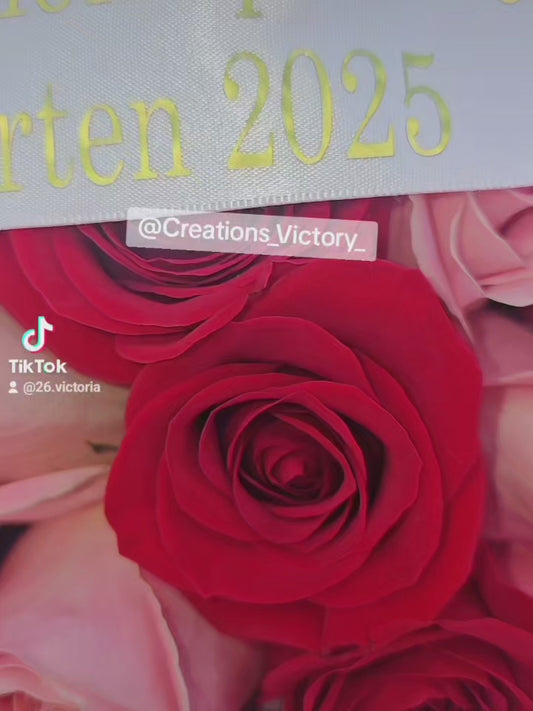 Ramo Romántico de Rosas Rosadas y Rojas