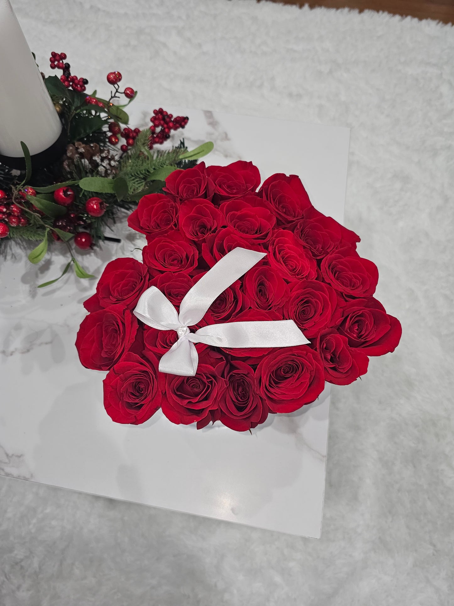 Caja Elegante con 25 Rosas | Presentación de Lujo Long Island NY