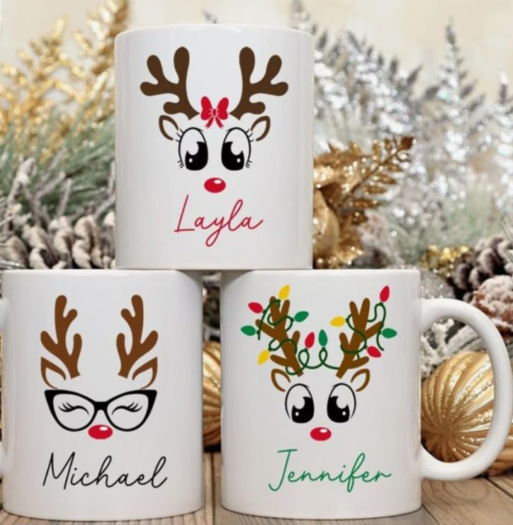 Tazas Navideñas Sublimadas - Diseños Elegantes