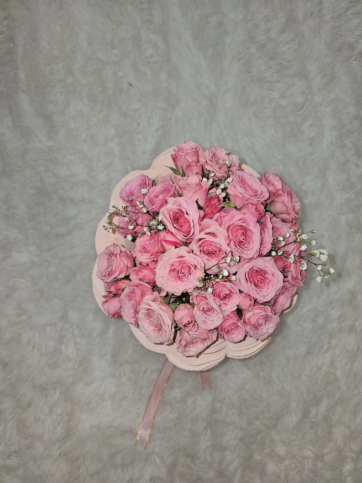 Ramo de Rosas Rosadas Naturales Pequeñas - Delicado y Encantador