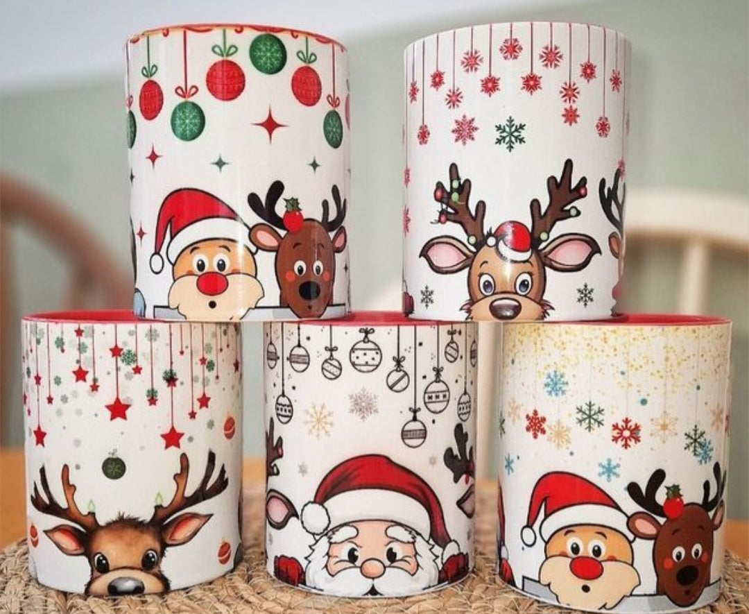 Tazas Navideñas Sublimadas - Diseños Elegantes