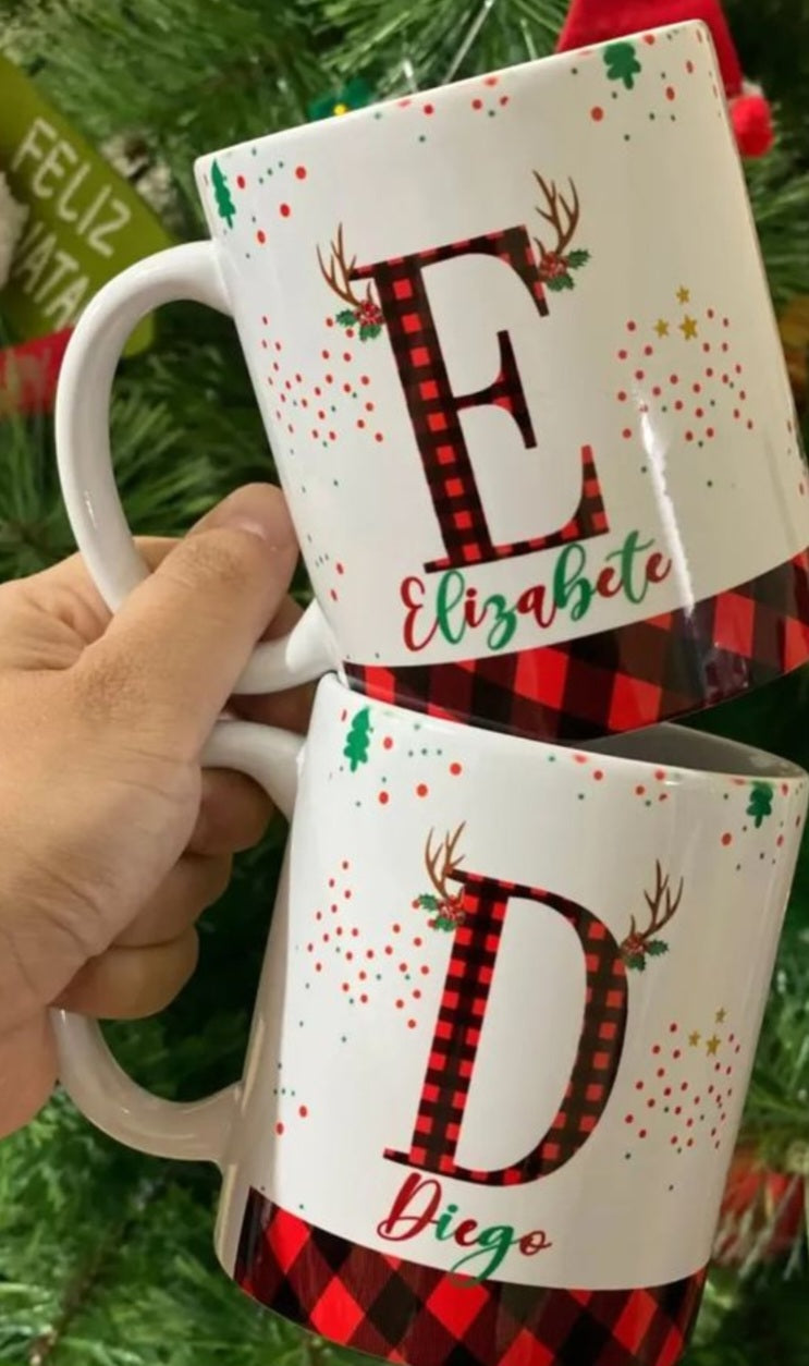 Tazas Navideñas Sublimadas - Diseños Elegantes