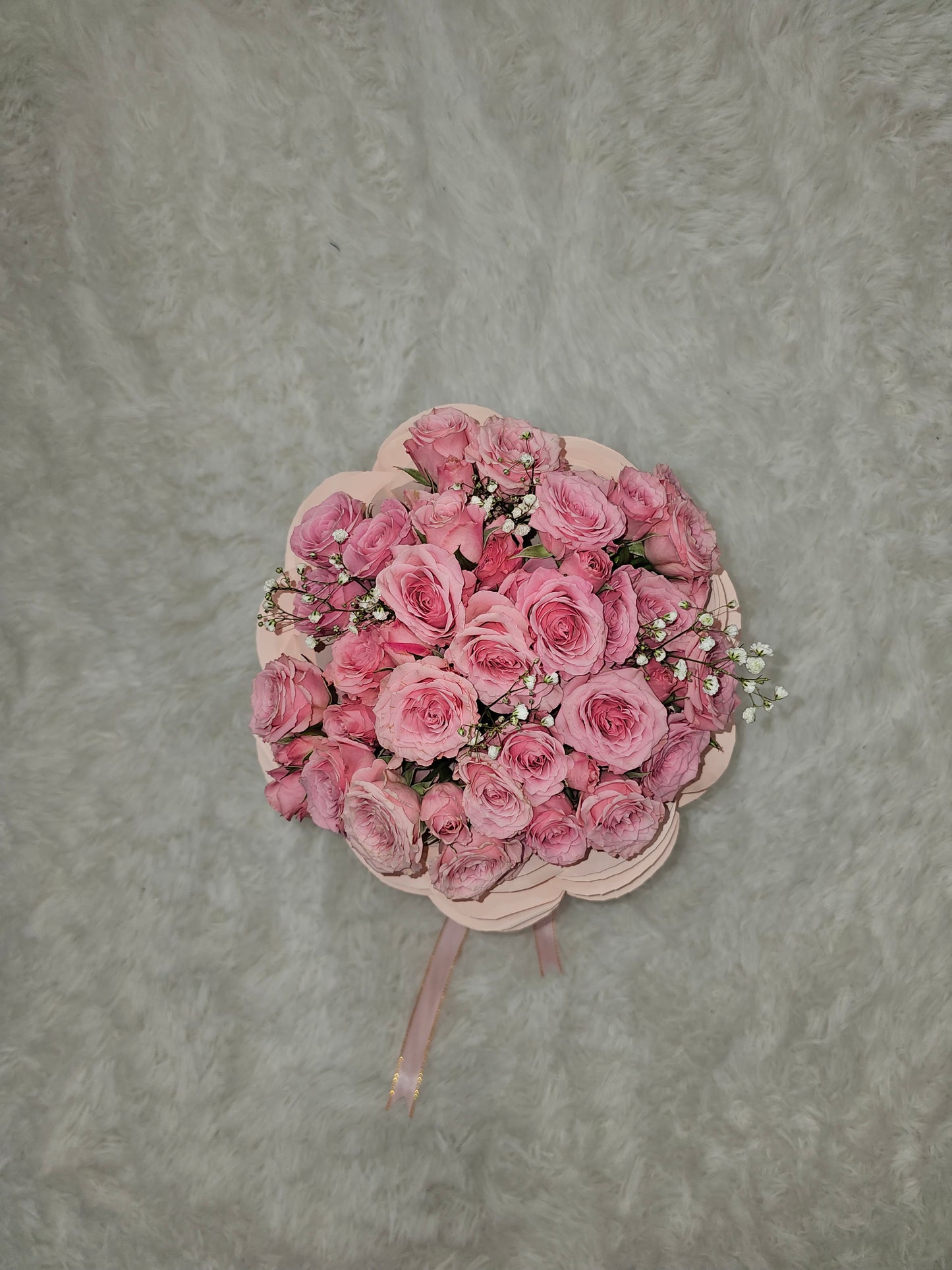 Ramo de Rosas Rosadas Naturales Pequeñas - Delicado y Encantador